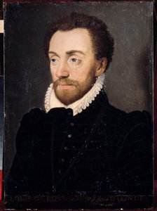 Porträt von Louis I. von Bourbon, erster Prinz von Condé (1530-1569) im Jahr 1561 von French School