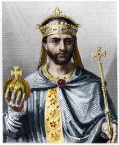 Porträt von Ludwig I. der Fromme oder der Milde (778-840), Kaiser des Westens - in 