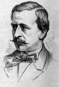 Porträt von Louis de Lomenie (1815-1878), französischer Essayist und Akademiker. Gravur in "Le Monde Illustré" Nr. 883 vom 14. März 1874