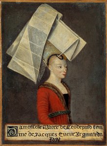 Porträt von Macee de Leodepard, Ehefrau des französischen Händlers Jacques Coeur von French School