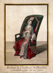 Porträt von Marie Anne Mancini (18. Jahrhundert, Gravur) von French School