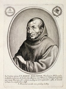 Porträt von Marin Mersenne (1588-1648) graviert von Balthazar Moncornet (ca.1600-68) von French School