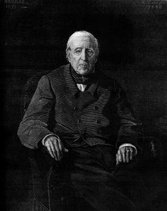 Porträt von Marthe Camille Bachasson, Graf von Montalivet (1801-1880), französischer Politiker. Gravur in „Le Monde Illustré“ Nr. 1190 vom 17. Januar 1880 von French School