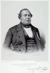 Porträt des martinikanischen Politikers Cyrille Charles Auguste Bissette (1795-1858), ein großer Befürworter der Abschaffung der Sklaverei in Frankreich. Gravur des 19. Jahrhunderts. Chartres, Museum der Schönen Künste