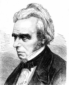 Porträt von Michel Faraday (1791 - 1867), britischer Physiker und Chemiker - im „Album der Wissenschaft; berühmte Wissenschaftler; Große Entdeckungen“ 1896.