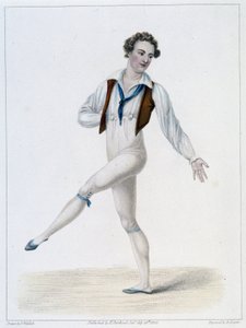 Porträt von Monsieur Le Blond im Ballett des angenommenen Bauern von French School