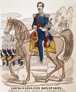 Porträt von Napoleon III - Vertreter des Volkes, Präsident der Französischen Republik (Charles Louis Napoleon Bonaparte) (1808 - 1873) von French School