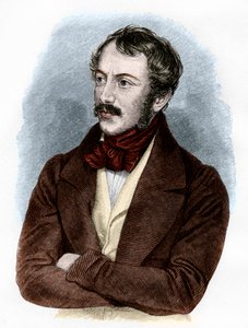 Porträt von Nikolaus Lenau (Farbstich)