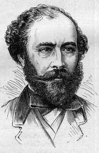 Porträt von Octave Feuillet (1821-1890), französischer Romanautor, Dramatiker und Akademiker. Gravur in „Le Monde Illustré“ Nr. 883 vom 14. März 1874 von French School