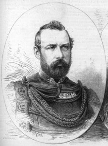 Porträt von Oskar II. (1829-1907), König von Schweden und Norwegen. Gravur in „Le Monde Illustré“ Nr. 807 vom 28. September 1872