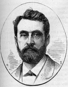 Porträt von Paul Dubois (1829-1905), französischer Bildhauer. Gravur in „Le Monde Illustré“ Nr. 890 vom 2. Mai 1874.