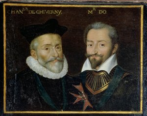 Porträt von Philippe Hurault (1528-99) Graf von Cheverny und François (1535-94) Marquis von O, 1617-38 von French School