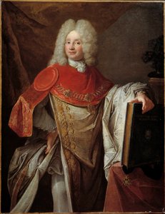 Porträt von Philippe Joseph Perrotin de Barmond, Chevalier de Saint Michel im großen Kostüm des Ordens von French School