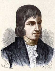 Porträt von Philippe Lebon (1769 - 1804), französischer Ingenieur und Chemiker (Erfinder der Gasbeleuchtung) - in „Album de la Science; berühmte Wissenschaftler; Große Entdeckungen“ 1896