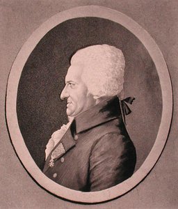 Porträt von Pierre-Alexandre Monsigny, graviert von Edme Quenedey (Gravur) von French School