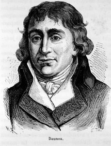 Porträt von Pierre Claude Francois Daunou, französischer Politiker und Historiker (1761-1840) - in „L