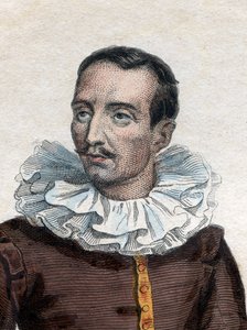 Porträt von Pierre de Bourdeille, Seigneur (und Abt) de Brantôme (1535-1614), französischer Historiker, Soldat und Biograf