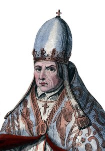 Porträt von Papst Silvester II. (ca. 938-1003) von French School
