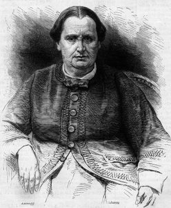 Porträt von Prinzessin Elisa Napoleone Baciocchi (1806-1869), Nichte von Napoleon I. Gravur in „Le Monde Illustré“ Nr. 618 vom 13. Februar 1869. von French School