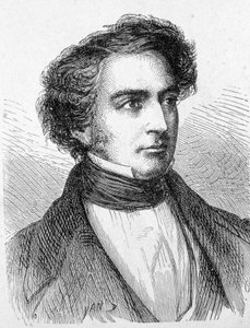 Porträt von Robert Stephenson (1803 - 1859) - im „Album der Wissenschaft; berühmte Gelehrte; Große Entdeckungen“ 1896.