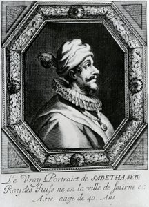 Porträt von Sabbatai Zevi [1626 – 1676], ca. 1666 von French School