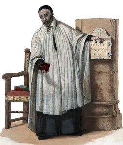 Porträt von Vinzenz von Paul (1581-1660), Priester der katholischen Kirche von French School