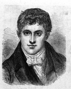 Porträt von Sir Humphry Davy (1778 - 1829), britischer Chemiker und Physiker - im „Album der Wissenschaft; berühmte Wissenschaftler; Große Entdeckungen“ 1896