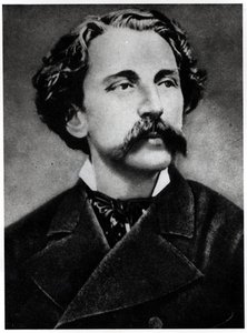 Porträt von Stephane Mallarme (1842-98), ca. 1873 von French School