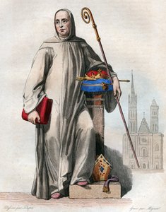 Porträt von Suger (Abt Suger) (1081-1151), französischer Abt und Historiker von French School