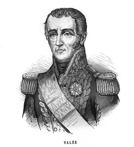 Porträt von Sylvain Charles, Graf Valée (1773-1846), Marschall von Frankreich. Gravur in „Les Illustrations De L