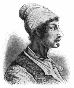 Porträt von Tommaso Aniello, bekannt als Masaniello (1622-1647), ein neapolitanischer Fischer, der 1647 die Revolte gegen die Spanier in Neapel anführte. Gravur von 1852.