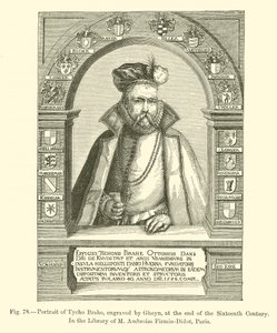 Porträt von Tycho Brahe, graviert von Gheyn, Ende des sechzehnten Jahrhunderts (Gravur) von French School