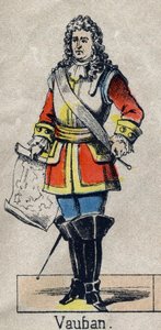 Porträt von Vauban Sébastien le Prestre, Marschall von Frankreich. Bild von Epinal aus dem späten 19. Jahrhundert. Private Sammlung