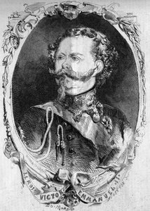 Porträt von Victor Emmanuel II (Vittorio Emanuele) (Victor-Emmanuel) (1820-1878), König von Sardinien und zukünftiger König von Italien. Gravur in „Le Monde Illustré“ Nr. 95 vom 5. Februar 1859. von French School