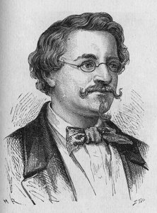 Porträt von Wilhelm Hofmann, Chemiker - in „Album der Wissenschaft; berühmte Wissenschaftler; Große Entdeckungen“ 1896