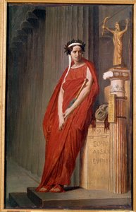 Porträt der Komödiantin Elisabeth Felix, genannt Mademoiselle Rachel von French School
