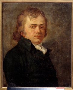 Porträt eines Mannes, einst als André Chénier (1762-1794), französischer royalistischer Dichter, identifiziert. Anonymes französisches Gemälde von French School