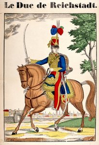 Porträt des Herzogs von Reichstadt, Napoleon II., Sohn von Kaiser Napoleon I. (1769-1821). Bild von Epinal.