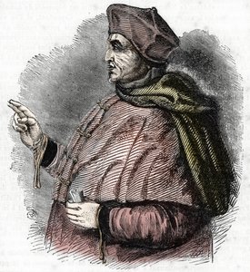 Porträt des Bischofs Pierre Cauchon (1371-1442), Autorisierender Offizier des Prozesses von Jeanne d