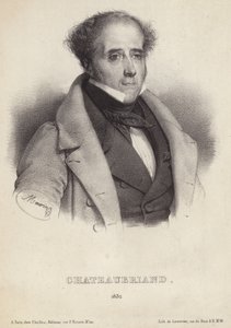 Porträt von Vicomte de Chateaubriand von French School