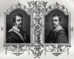 Porträts von Horace (Orazio 1531-1553) und Octave Farnese (Ottavio) von French School