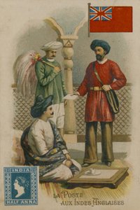 Postdienst in Britisch-Indien von French School