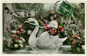Postkarte: Frohe Ostern von French School