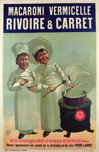 Plakat für Pasta von Rivoire et Carret
