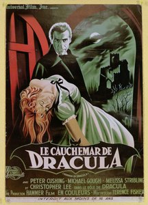 Plakat für die französische Version des Films Dracula