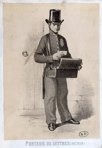 Postbote, ca. 1865