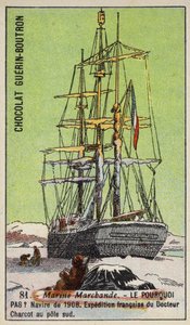 Pourquoi Pas, Schiff der französischen Südpol-Expedition von Jean-Baptiste Charcot 1908-1910 von French School