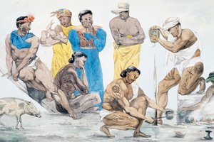 Mahlzeitvorbereitung in Tahiti, 20. Mai von French School