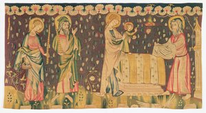 Darstellung des Jesuskindes im Tempel, ca. 1380 von French School
