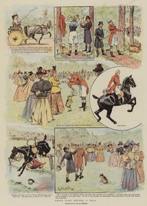 Hochmut kommt vor dem Fall (Chromolithografie) von French School